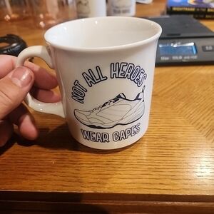 White 'Not All Heroes Wear Capes' Ceramic Coffee Mug